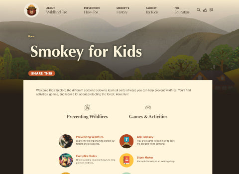 Forest Activities for Kids - Smokey Bear