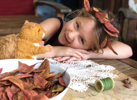 Kids Forest Fun - make a Leaf Crown