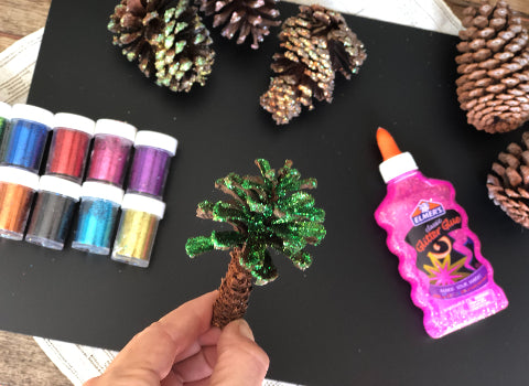 Forest Ideas for Kids: Glitter Pine Cones