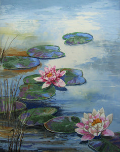 Water Lilies Pond Nymphaea Painting Patrick Bornemann