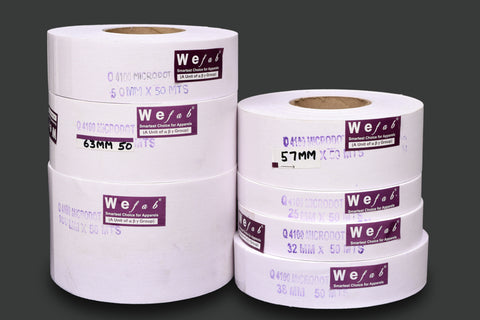 Double-Sided Fabric Iron-On Hem Tape (100 Meters x 20mm) Fusible Fluff -  econuk