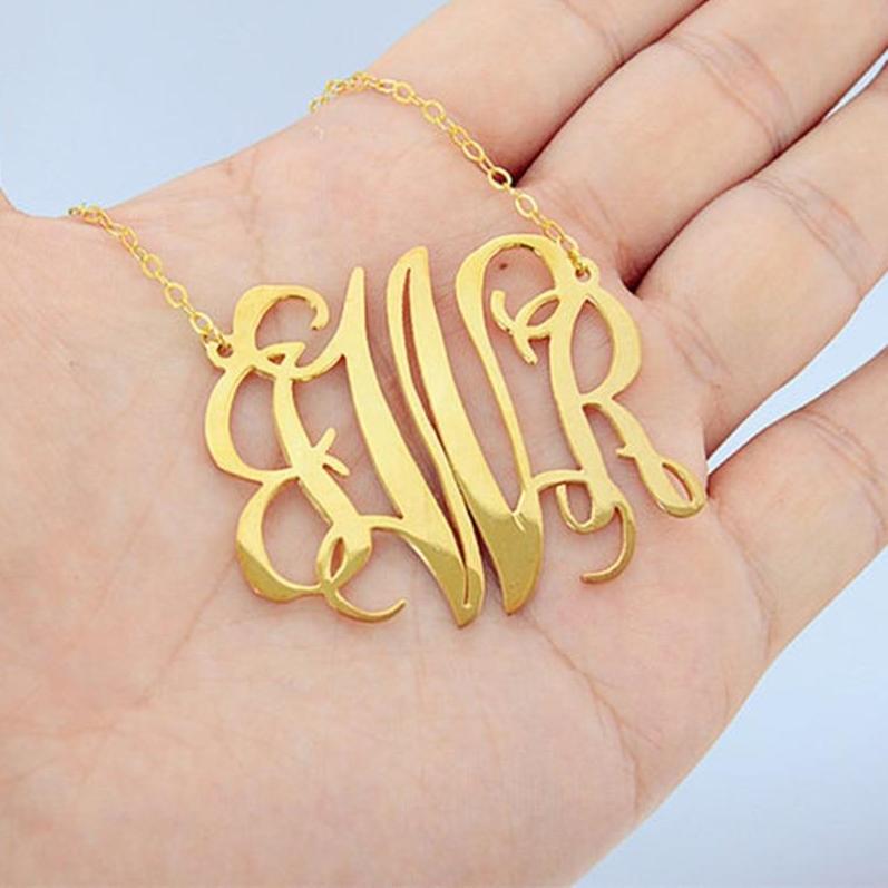 Personalized Monogram Necklace- Best Retirement Gifts For Women