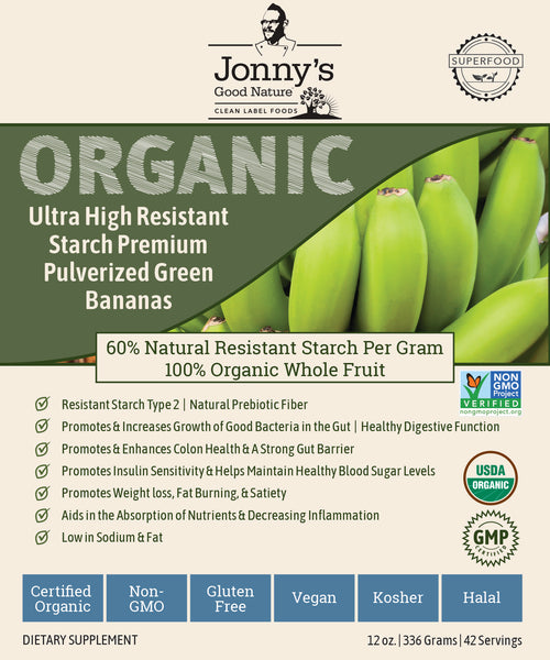 inden længe frynser Kom forbi for at vide det Organic Ultra High Resistant Starch Premium Pulverized Green Bananas –  Jonnys Good Nature | Clean Label Foods