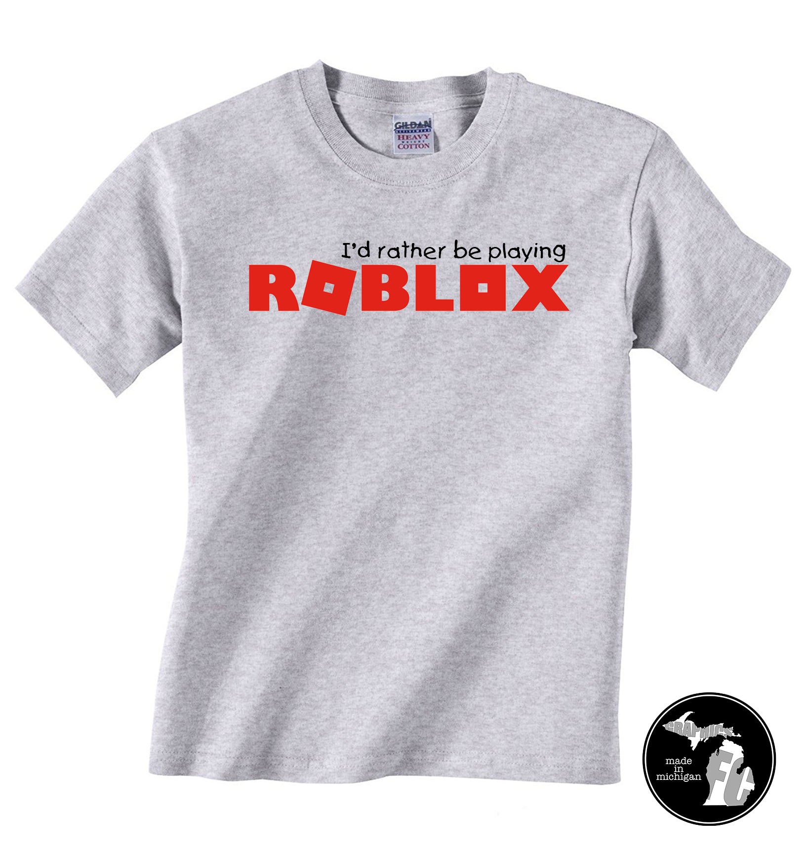 I D Rather Be Playing Roblox T Shirt Child Adults Obby Video G Furniture City Graphics - boy shirts ids roblox