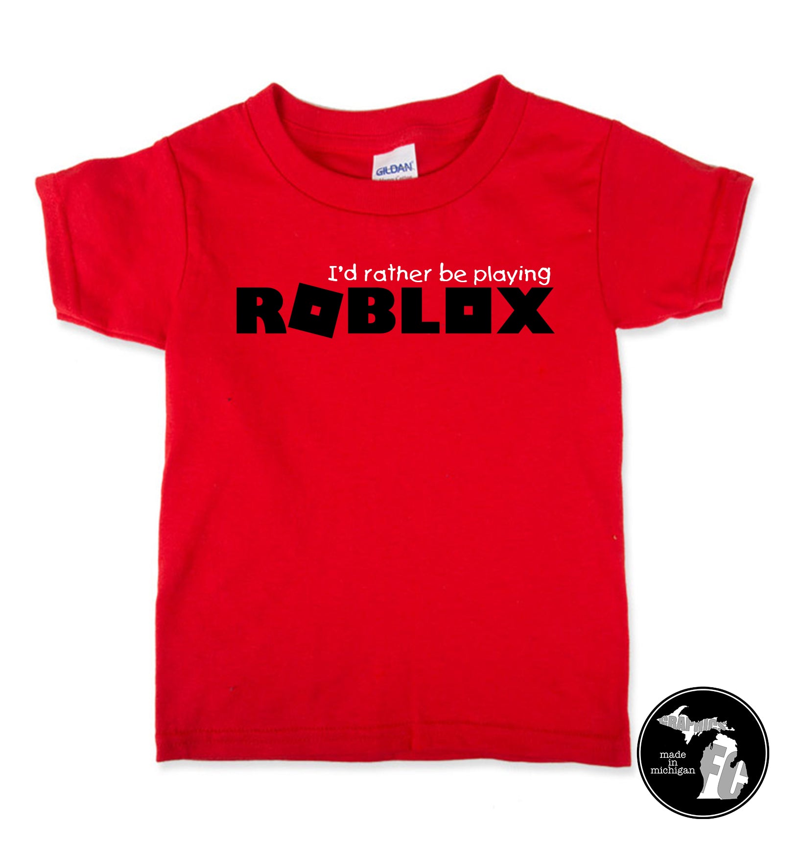 Roblox T Shirt With Personal User Name Kids Shirt Child Adults Furniture City Graphics - logo red name roblox