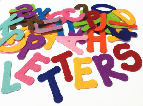 Stick on Letters, Adhesive Backed Felt Letters, Peel and Stick Die
