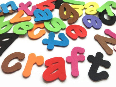 Self Adhesive Foam Fun Letters, 52-Piece