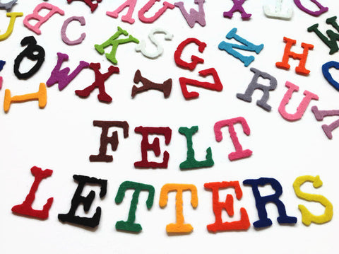 Adhesive Backed Felt Letters, Peel and Stick Die Cut Alphabet, 2 Inch –  MagiCuts Shop