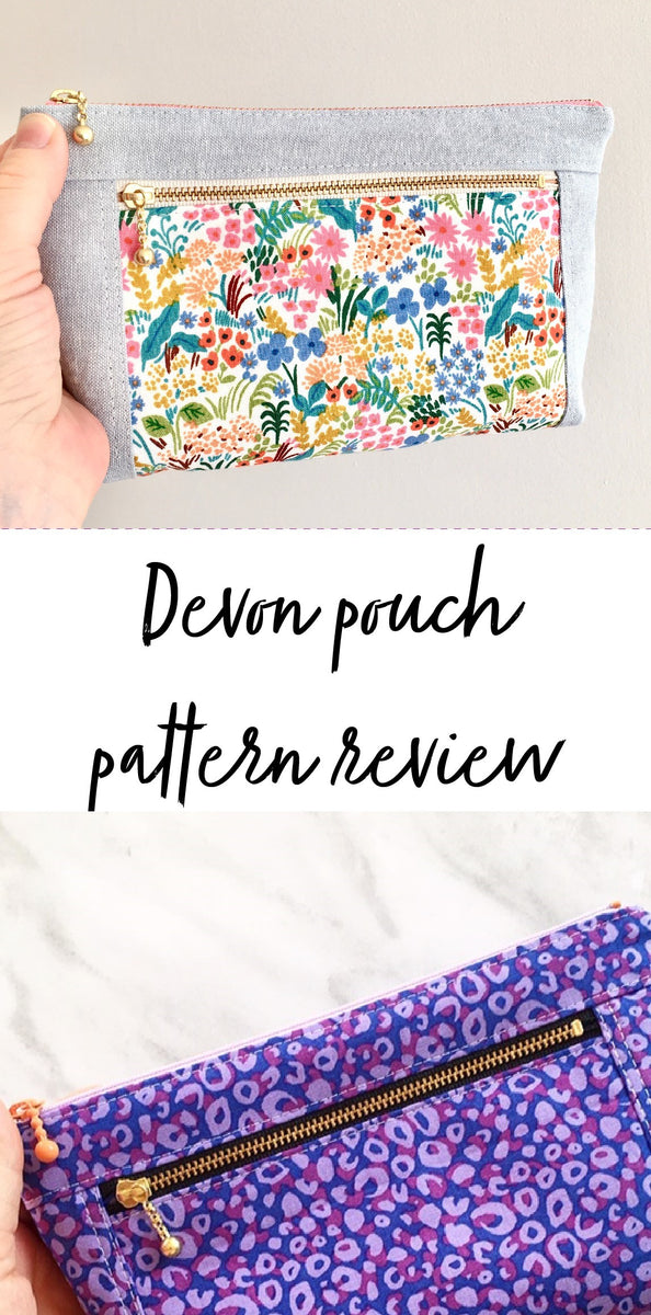 Devon pouch review – Lou Orth Designs - Modern quilt patterns