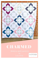 Charmed quilt pattern in mmall lap size by Lou Orth Designs