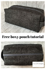 Boxy pouch tutorial by Lou Orth 