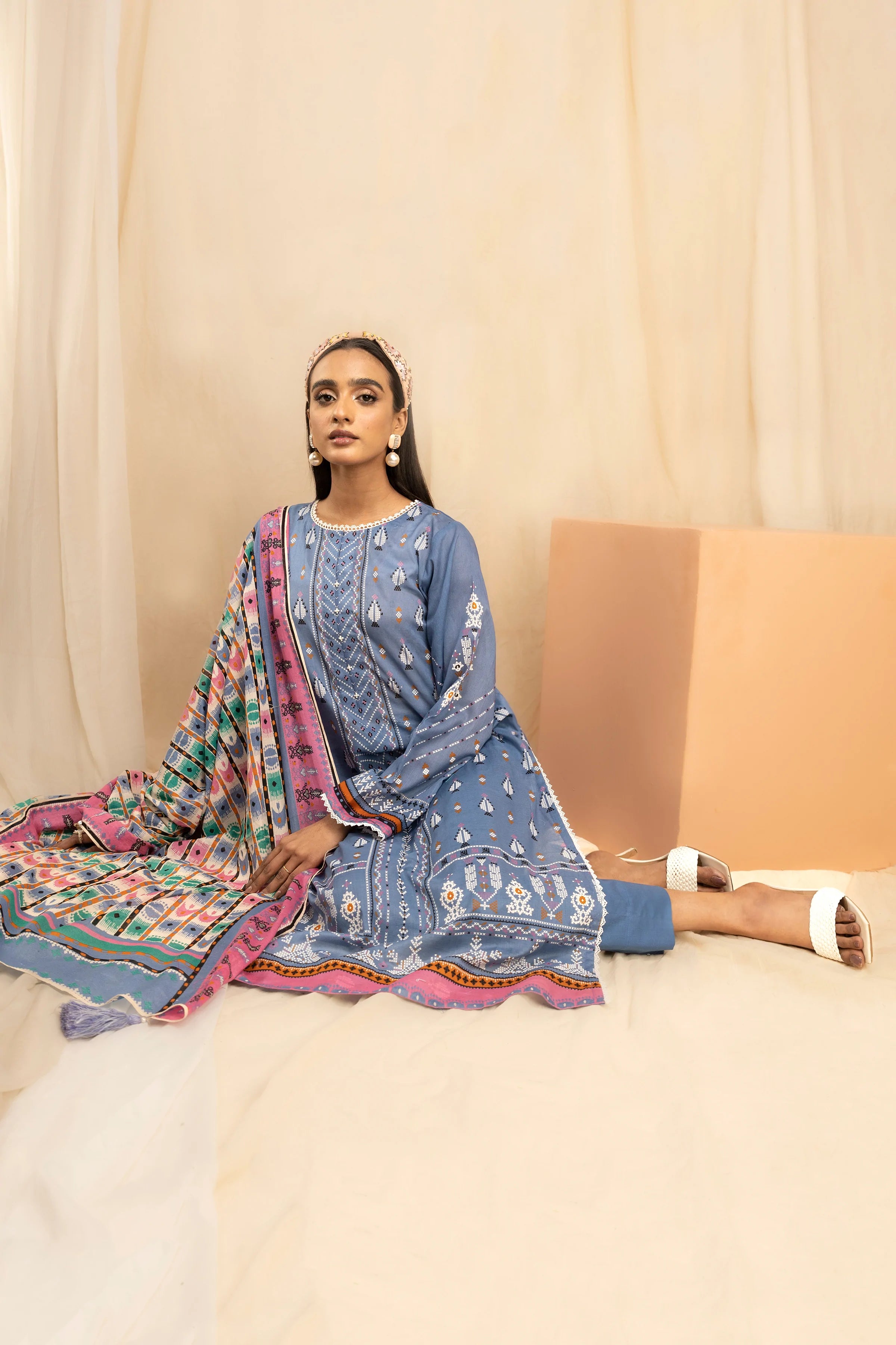 LSM Lakhany Komal Unstitched Printed Lawn 3Pc Suit KPC-EA-0430-B