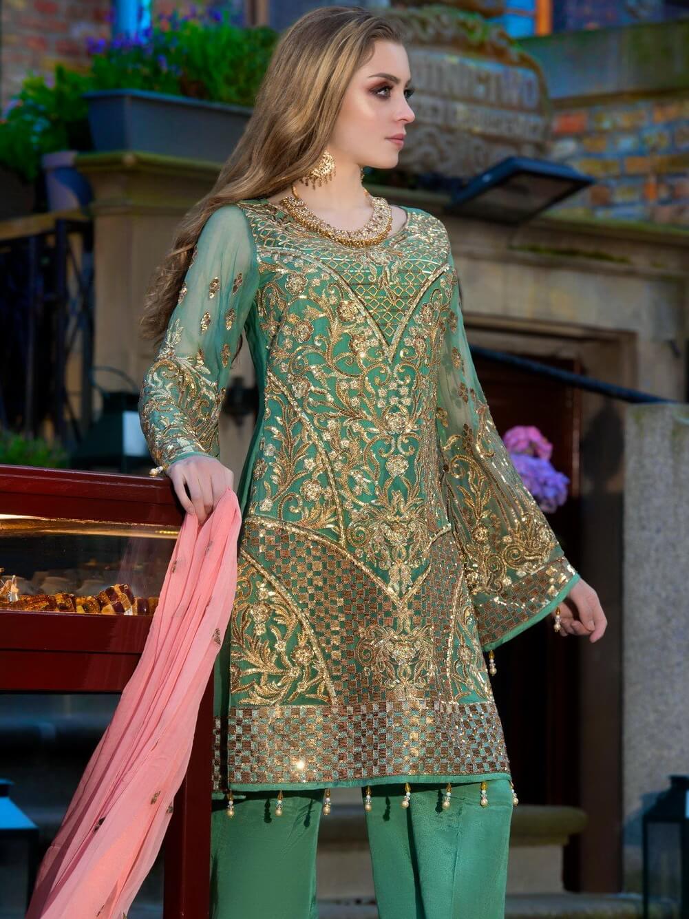 Maryum N Maria Shamrock Luxury Wedding Collection SD-01 | FaisalFabrics.pk