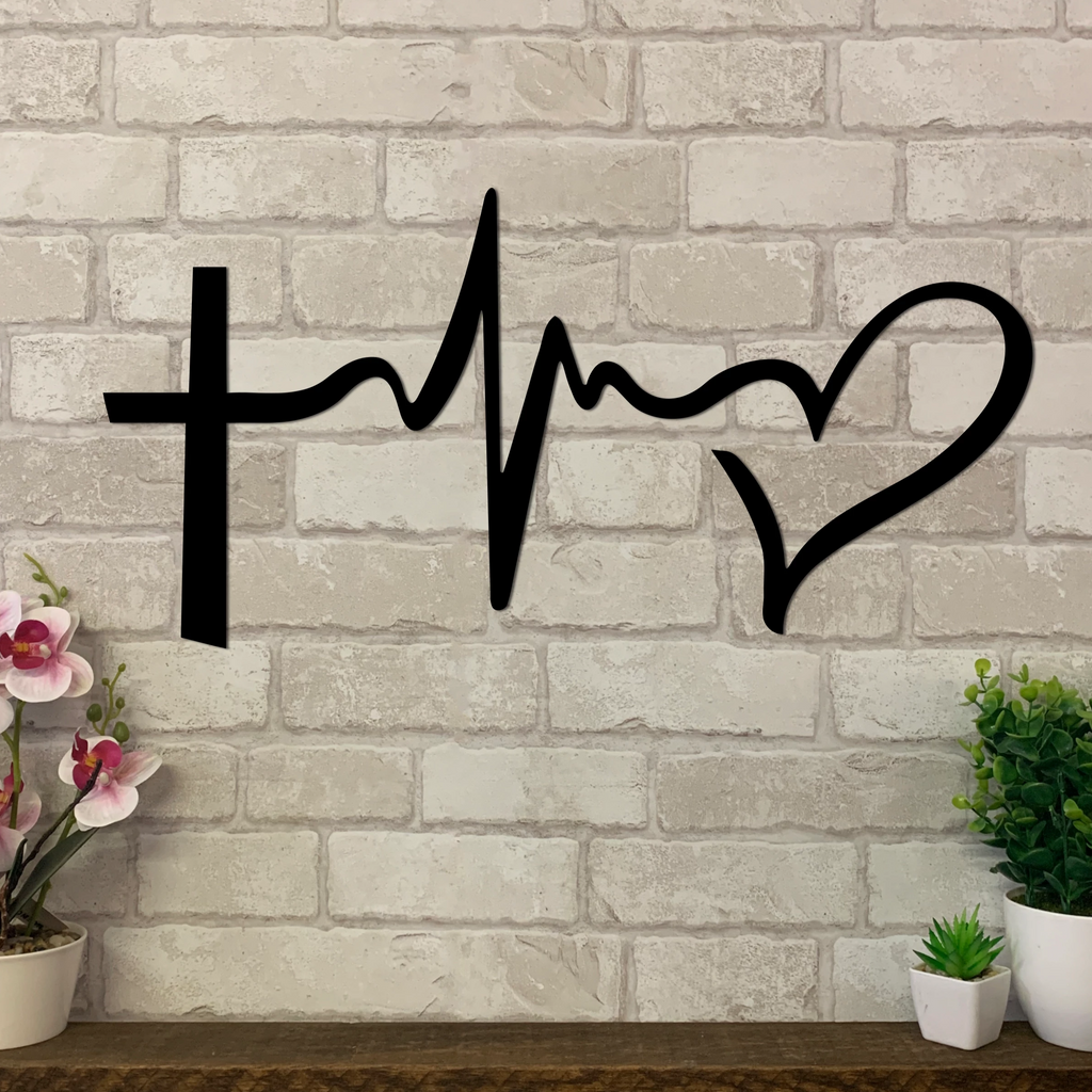 Faith Hope Love Metal Symbol | Metal Expression | Metal Wall Art