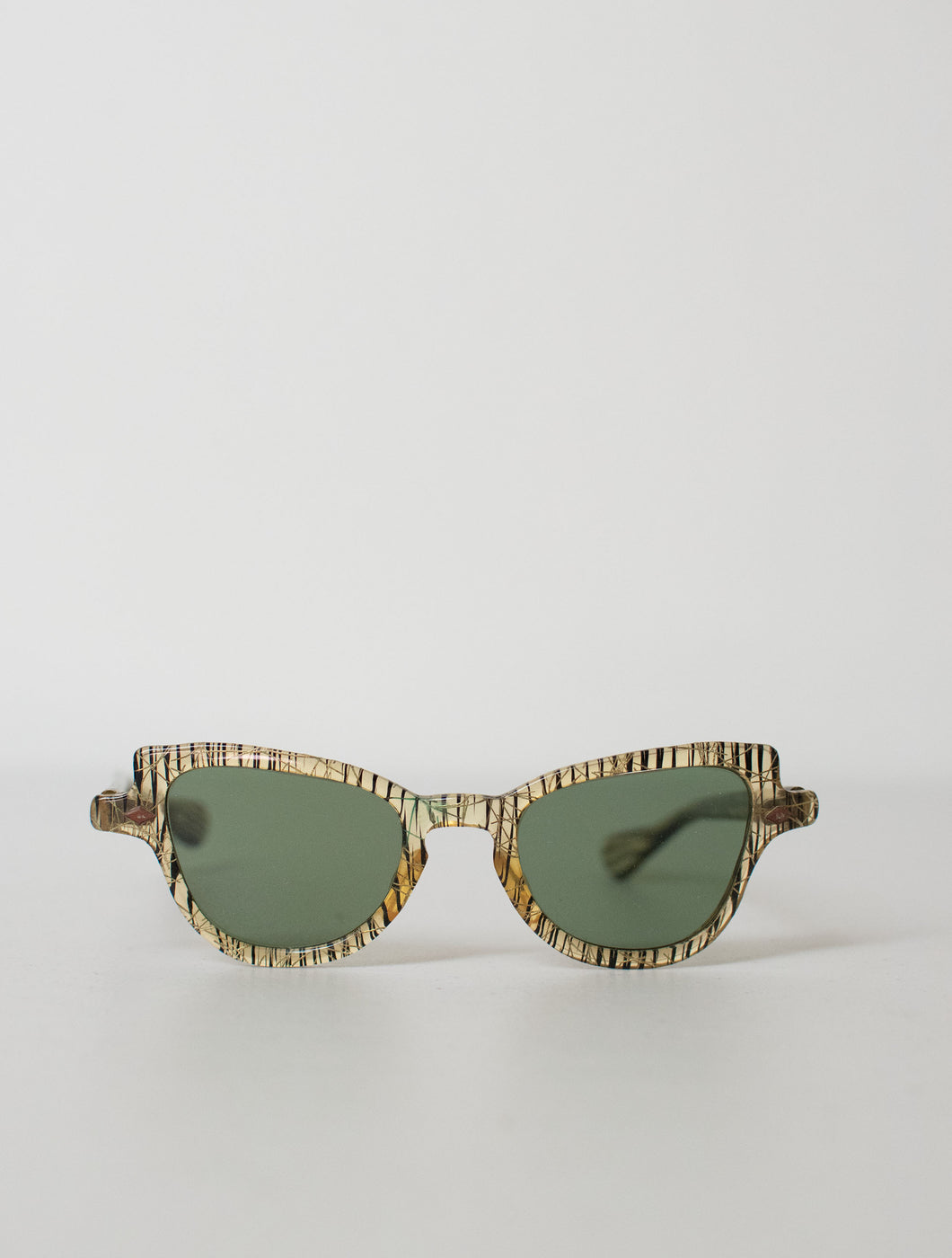 1950s Sunglasses | Black and gold
