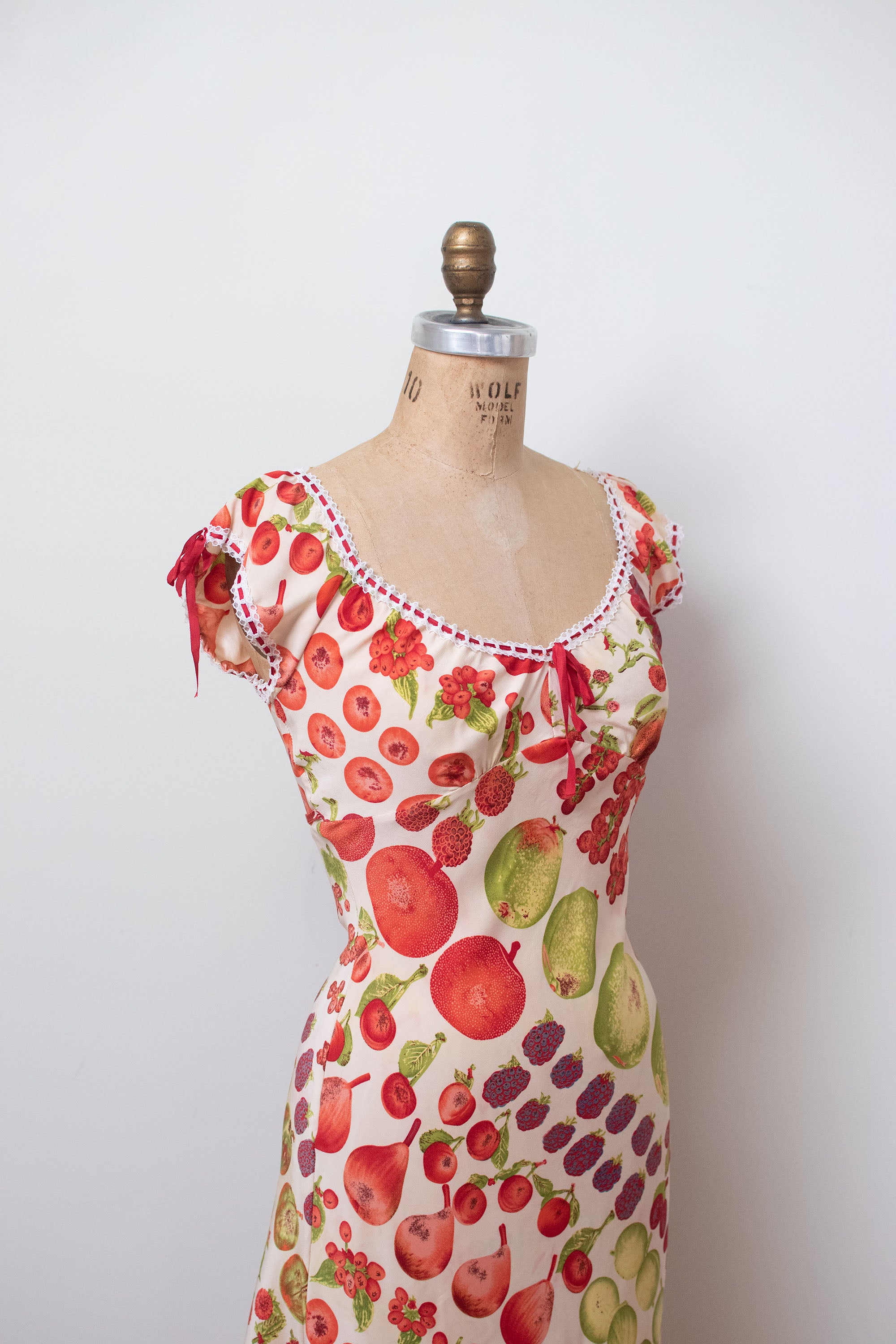 1990s Fruit Print Dress | Betsey Johnson