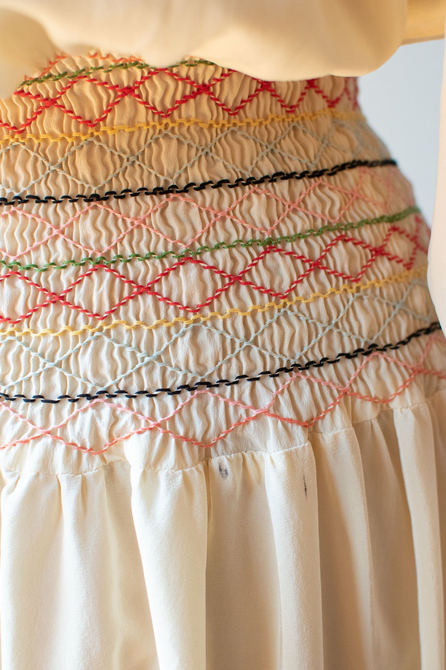 1990s Embroidered Silk Dress | Norma kamali