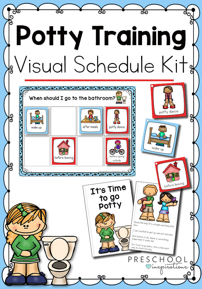 Potty Training Visual Schedule Kit – Preschool Inspirations