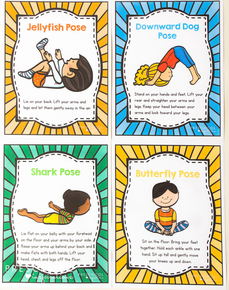 Free Printable Yoga Cards For Preschoolers Pdf Download