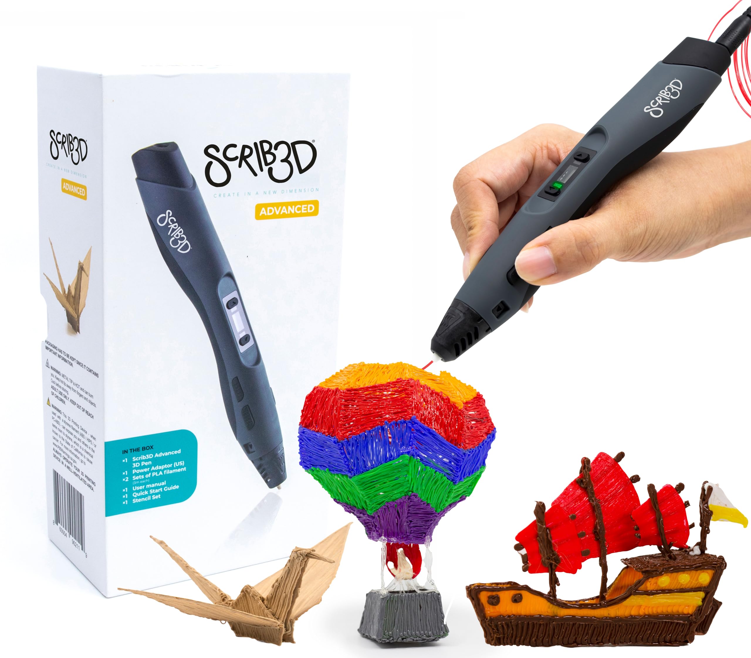 Create amazing designs with the 3D Printing Pen, perfect for young inventors