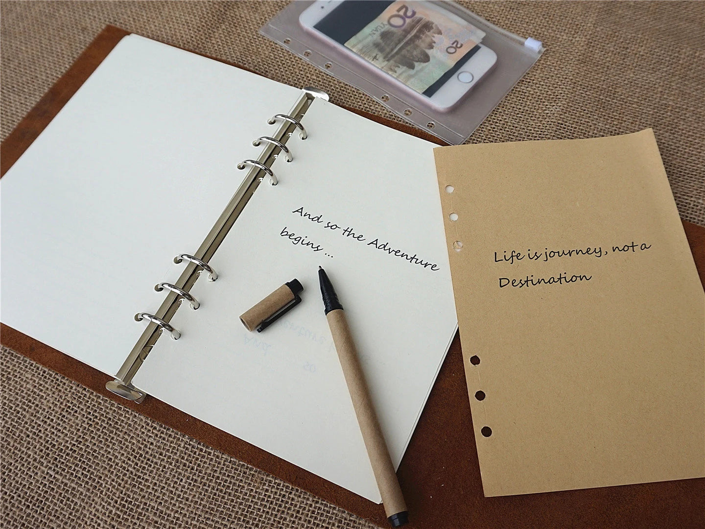 Customized Leather Journal for Retirement Reflections