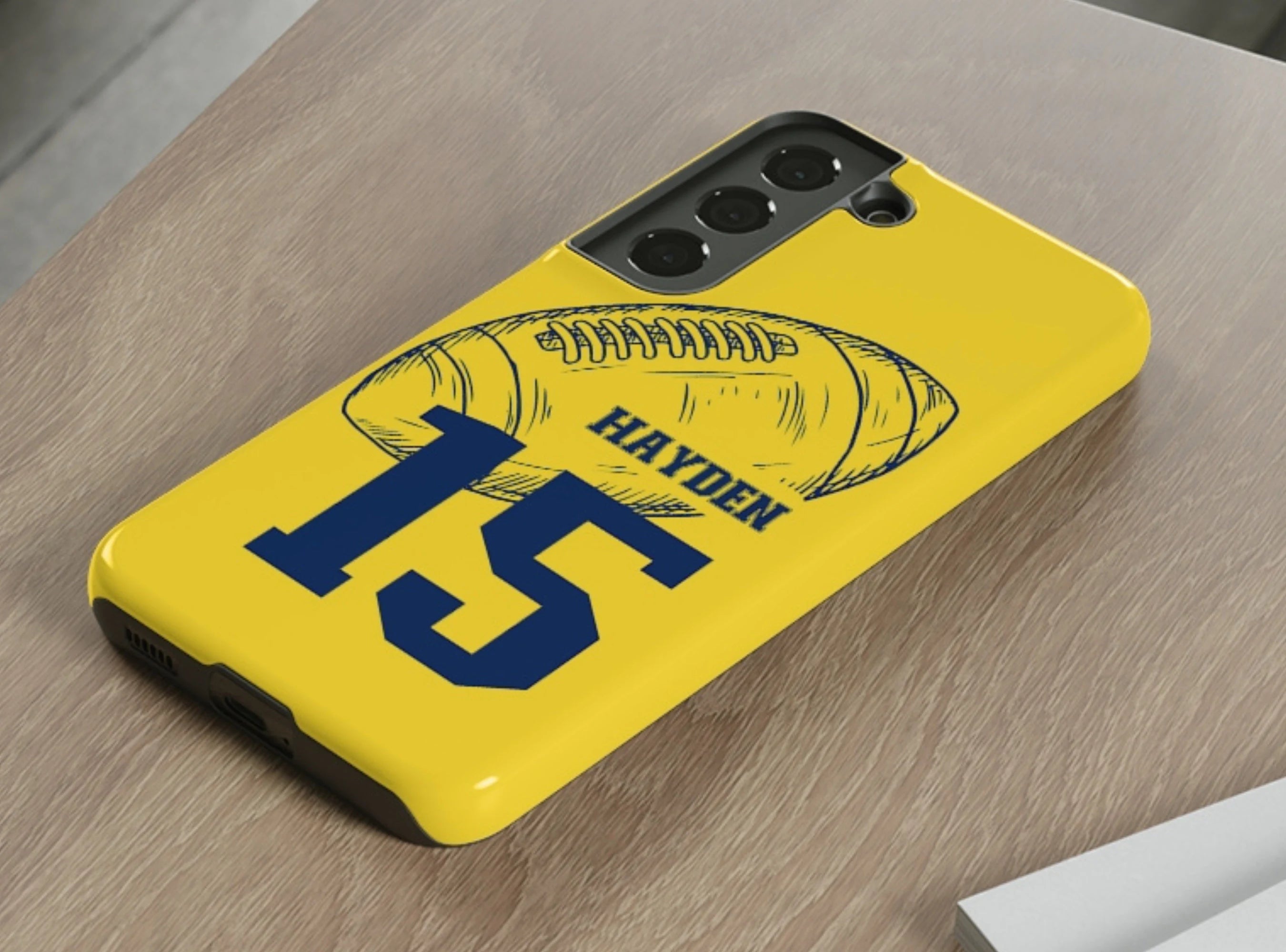 Football-themed Personalized Phone Case