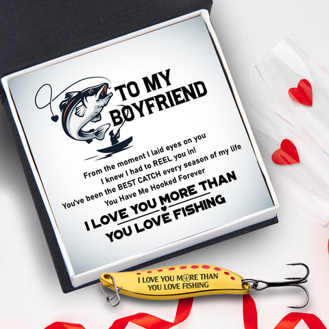 Fishing Lures - Fishing - To My Boyfriend - You Have Me Hooked Forever -  Wrapsify
