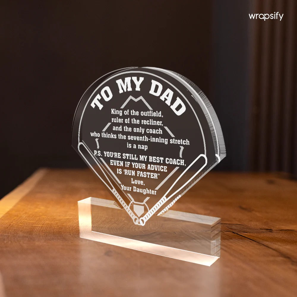 Show your motivative message with a pretty crystal plaque