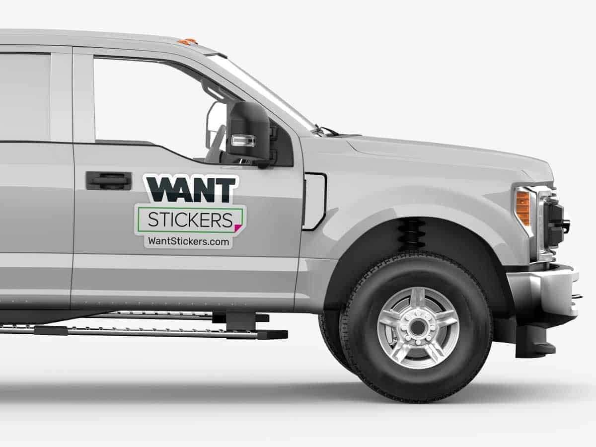 Personalize the truck with a Custom Truck Decal that reflects your style