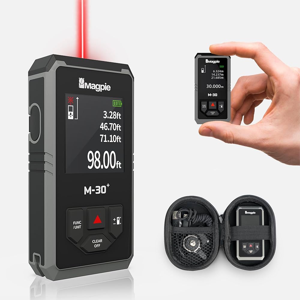 Digital laser distance measurer ensures precise measurements