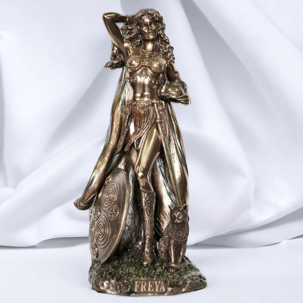 Honor femininity with a Freya goddess statue