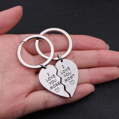 Heart-shaped Couple Keychain Puzzle Set - You Hold The Key To My Heart  Engraved Matching Keychain For Boyfriend And Girlfriend, Valentine's Gifts