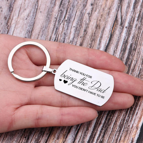 engraved dog tag keychain for dad