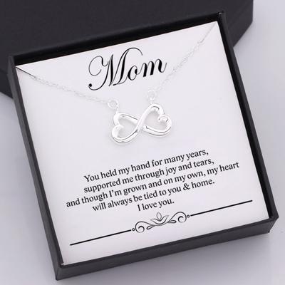 mother and son infinity necklace