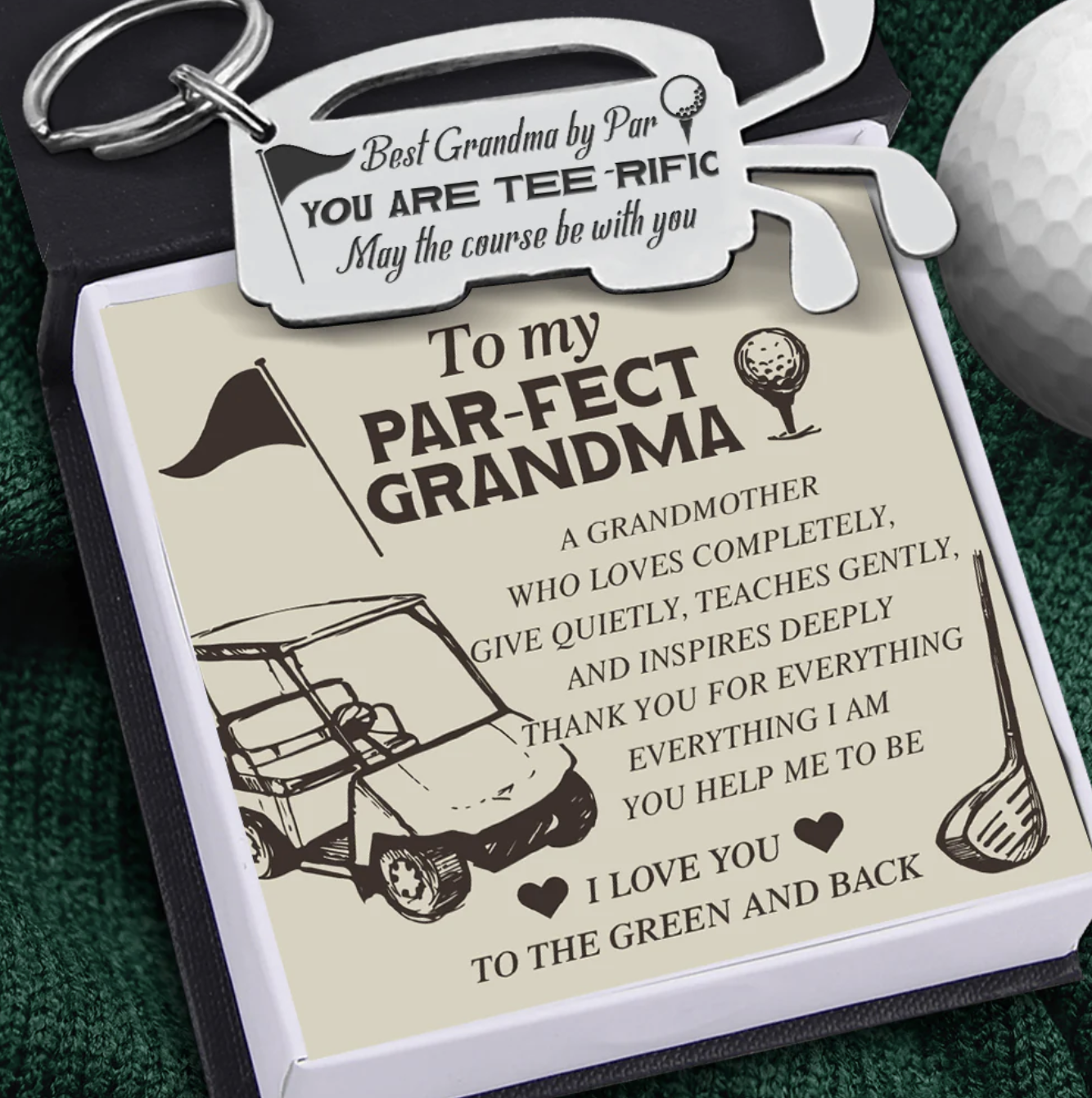 Golf Club Bag Keychain from Wrapsify celebrates your "par-fect" grandma