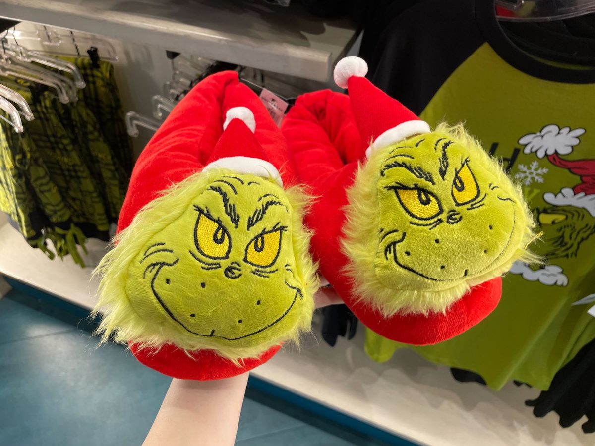 Slip into Grinch Slippers for a cozy and mischievous Christmas vibe