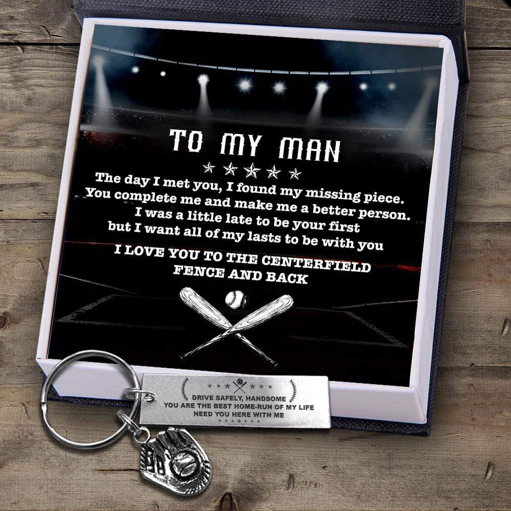 Keep the game close at hand with a personalized baseball glove keychain