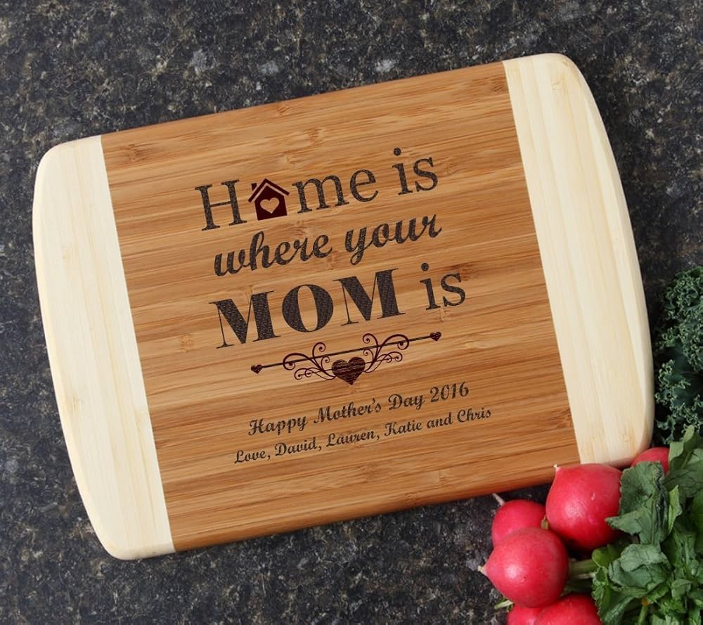 A personalized cutting board makes cooking a little more special and practical