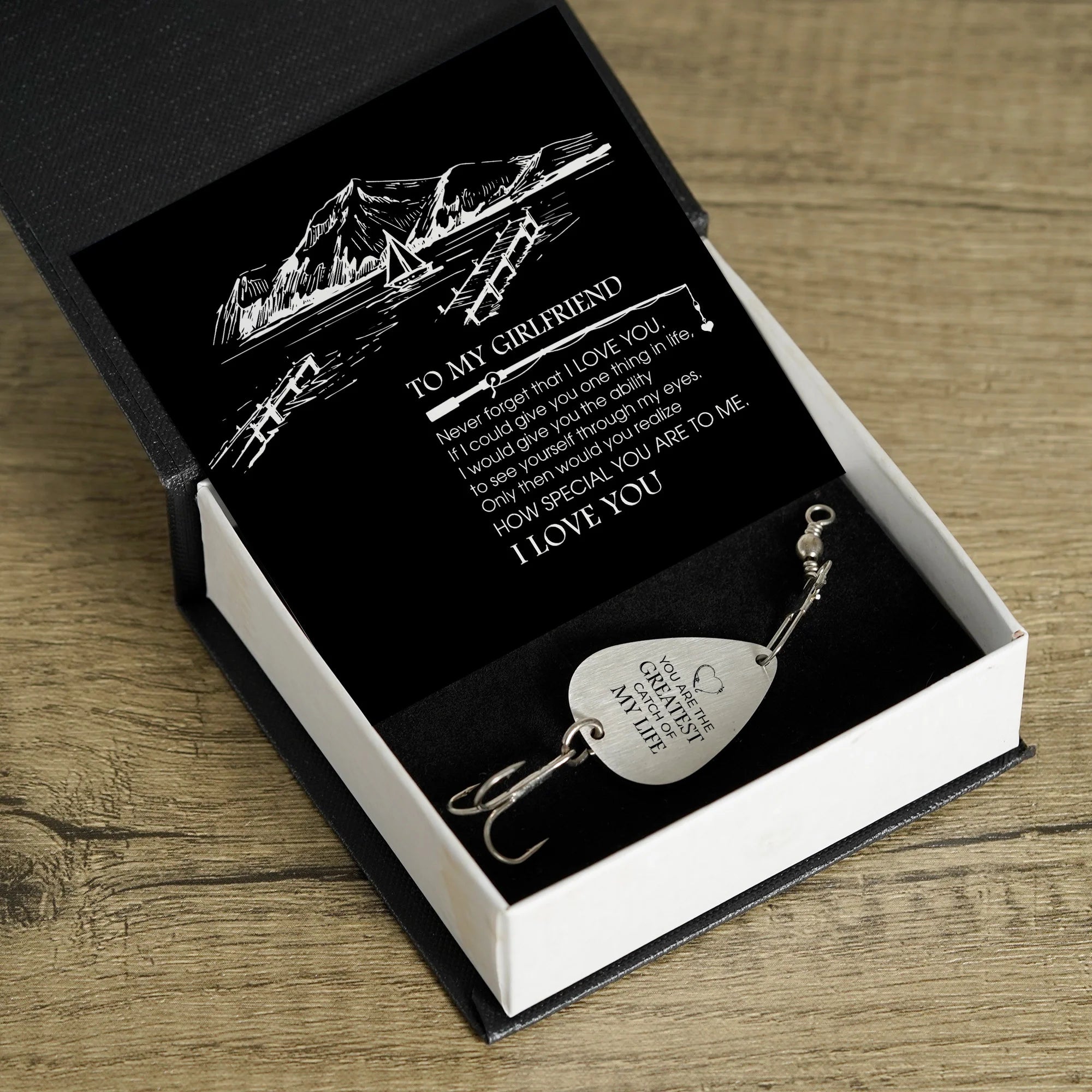 Personalized Engraved Fishing Hook - To My Girlfriend - Never Forget That I Love You