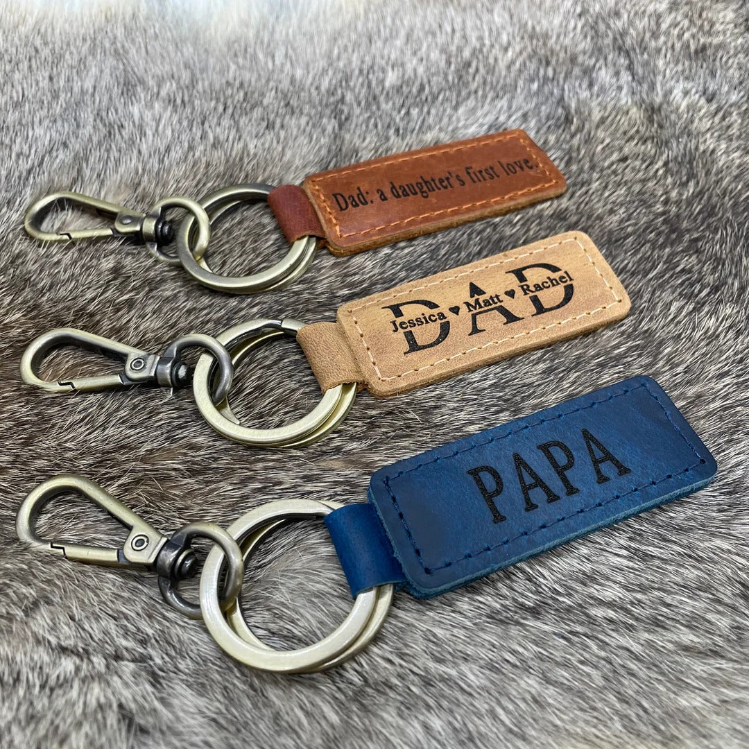 Custom Dad Keychain, a personalized Father’s Day gift