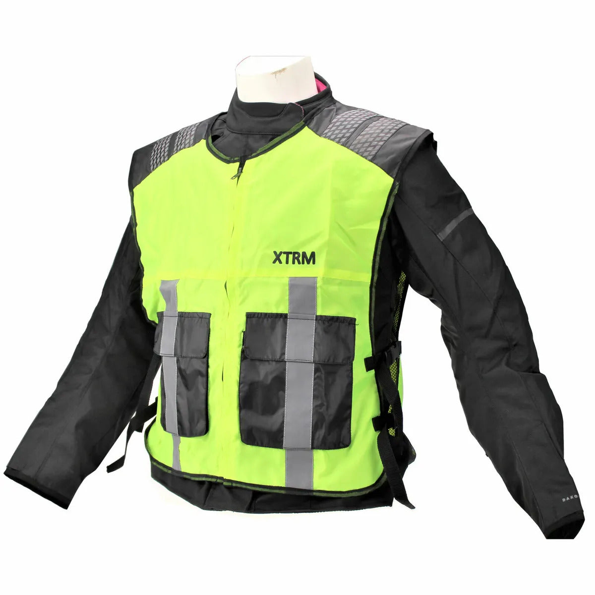 Safety vest keeps motorcycle riders visible