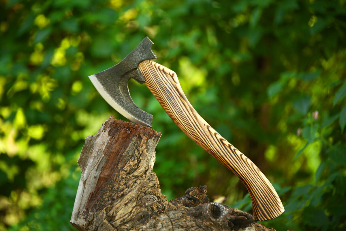 Channel the Viking spirit with a forged steel axe
