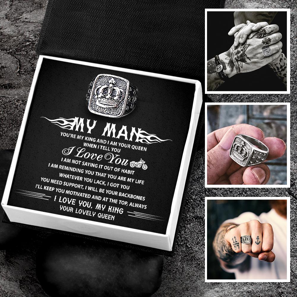 A regal ring for your motorcycle king