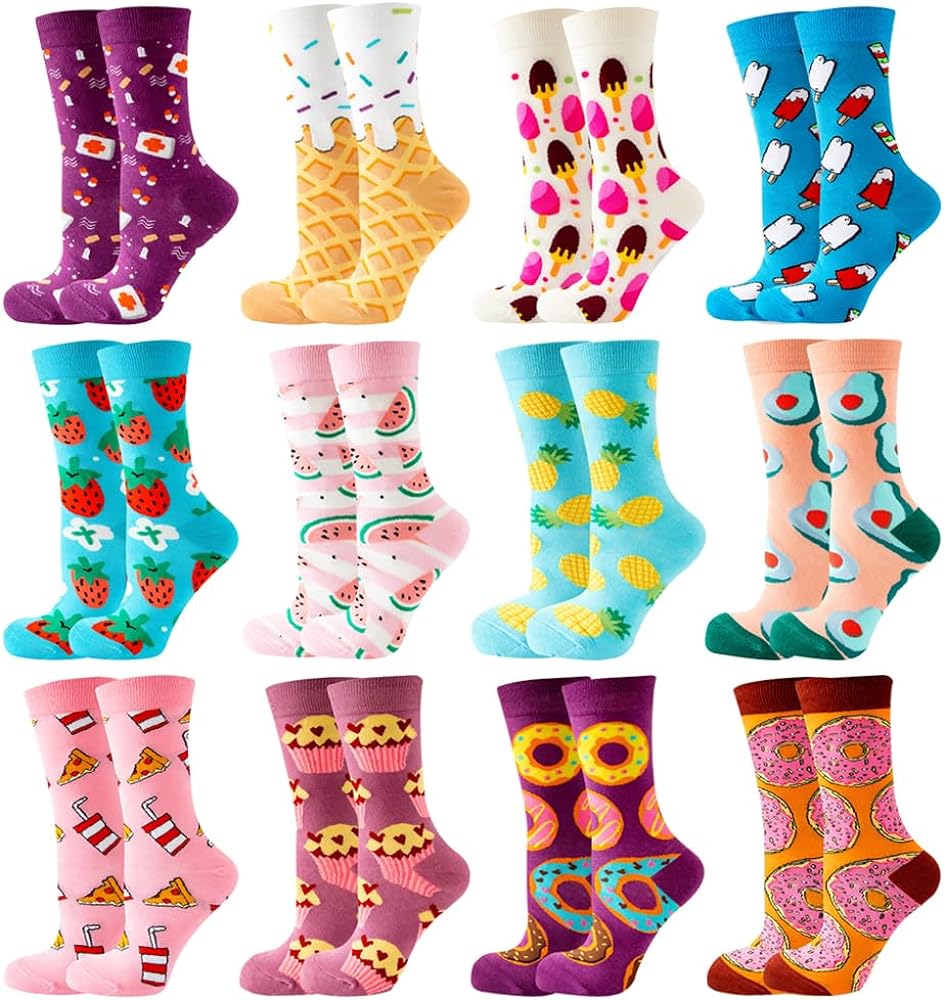 Wacky Socks with Funny Patterns will make their day more fun