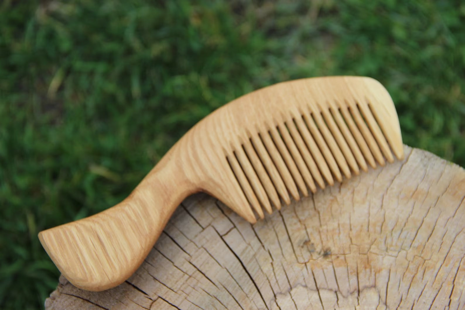 A high-quality comb made from smooth wood