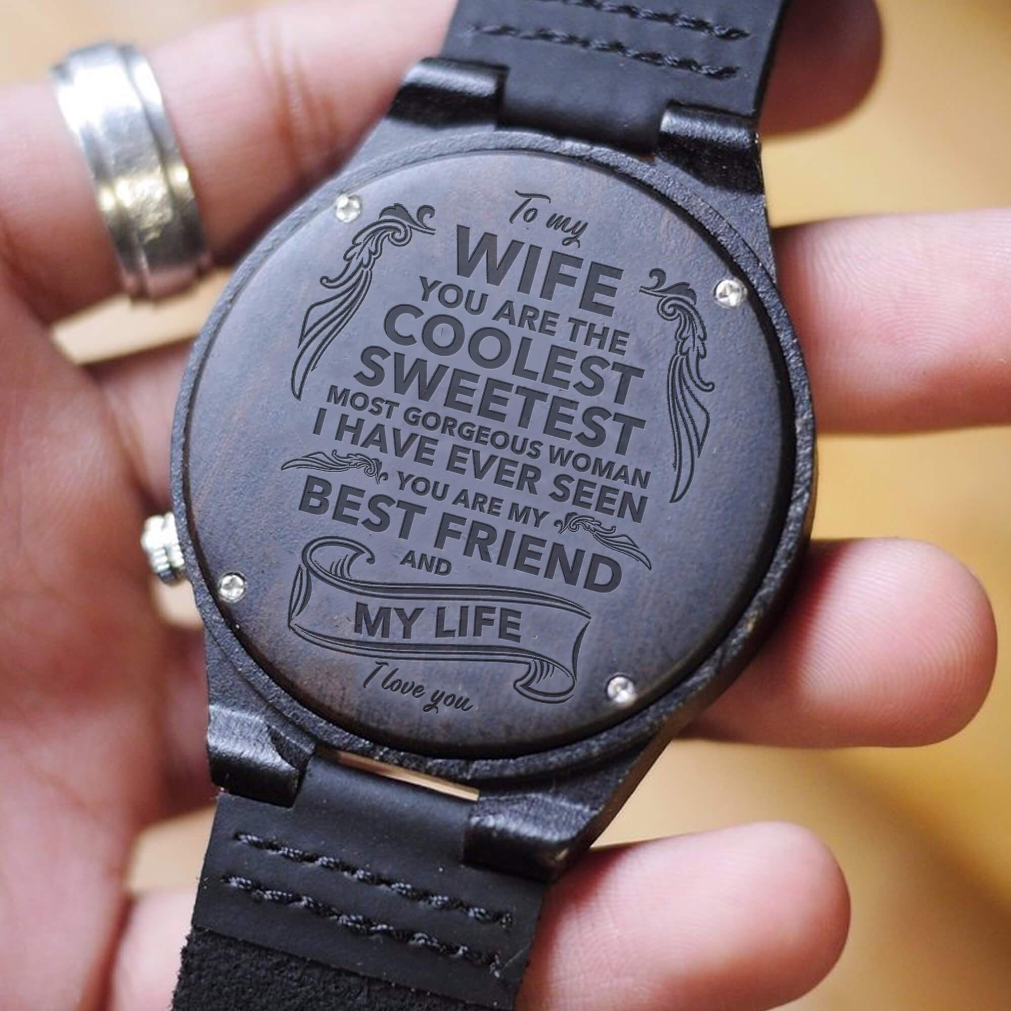 wooden watch for wife