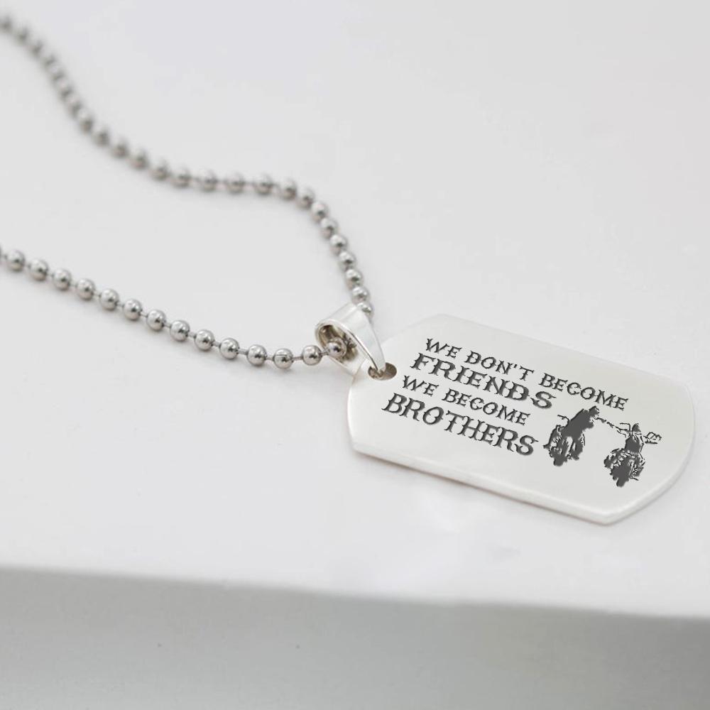 brother dog tag necklace