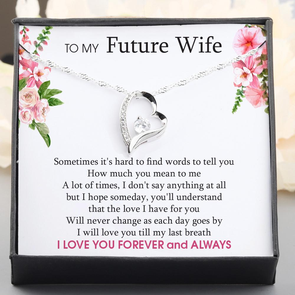Heart Necklace To My Future Wife I Will Love You Till My Last Brea Petlovegift