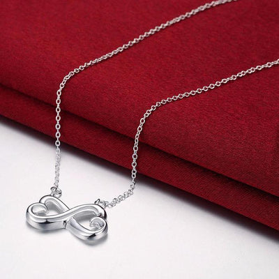 to my girlfriend infinity heart necklace