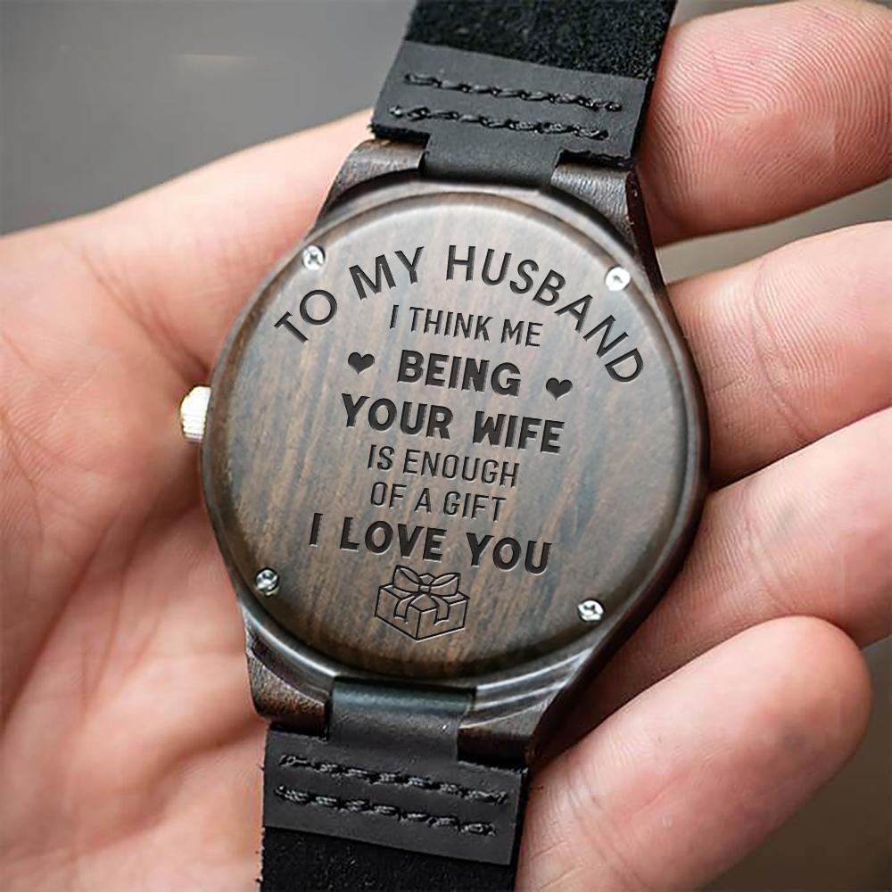 Wooden Watch - To My Husband